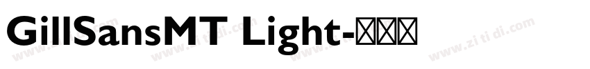 GillSansMT Light字体转换
